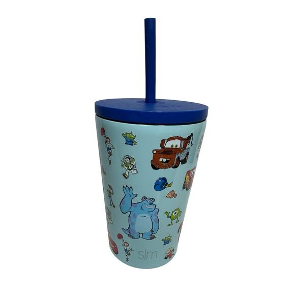 Disney Pixar Kids Vacuum Insulated Cup w/ Lid & Straw Cars Toy Story Monsters - Picture 1 of 7